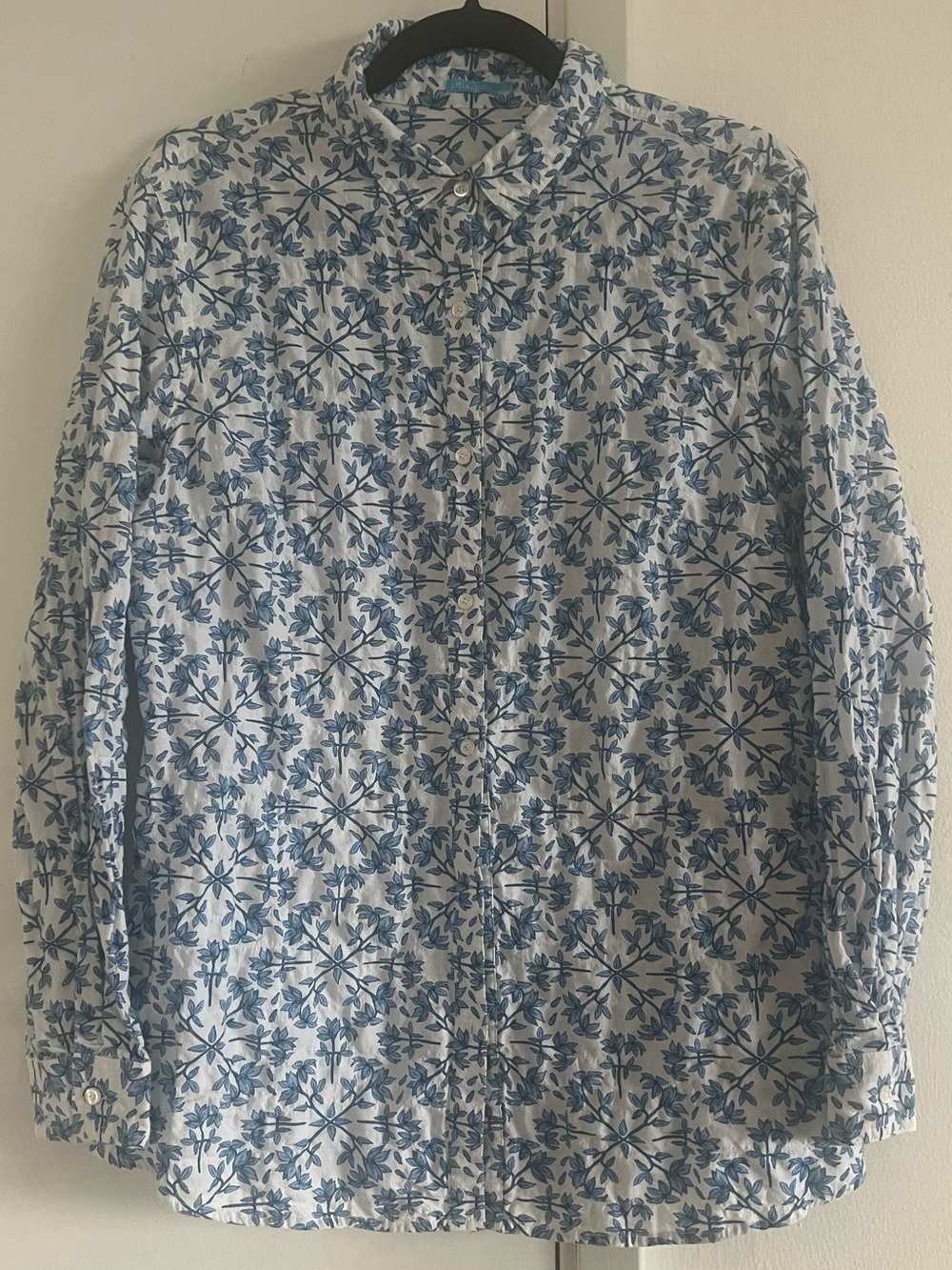 J. McLaughlin Floral Cotton Shirt • M/L